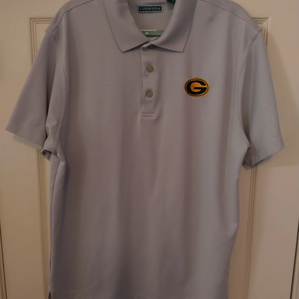 Cubavera Grambling State Tigers Short Sleeve Polo Shirt Men's sz Large. - Picture 3 of 7
